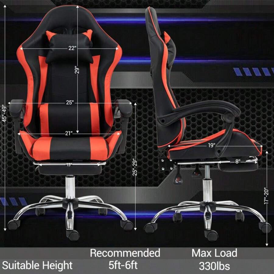 Gaming Chair With Massage Lumb - Video Gaming & Esports Usd Acc review and price