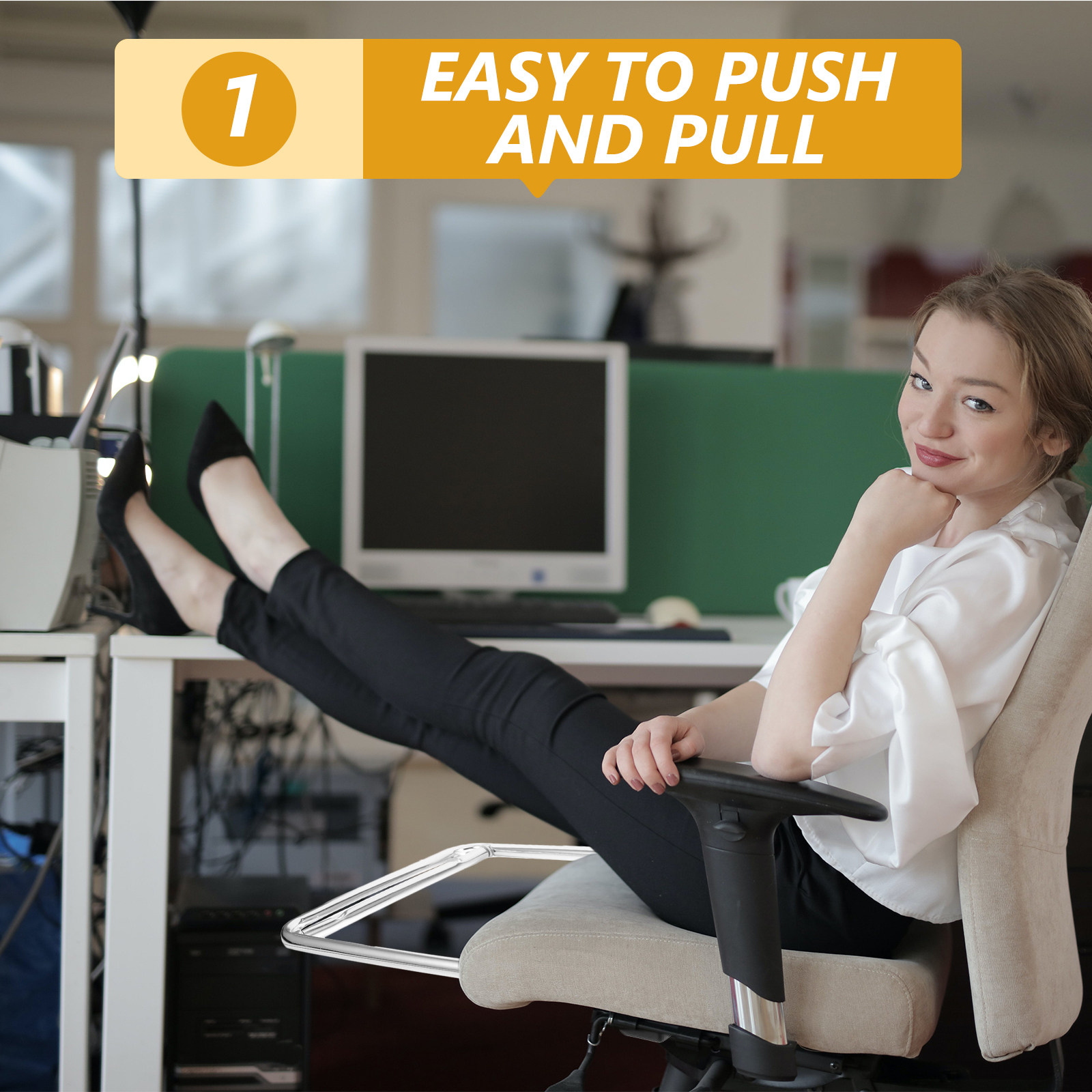 Stainless Steel Foot Rest Offi - Footrest Under Desk review and price